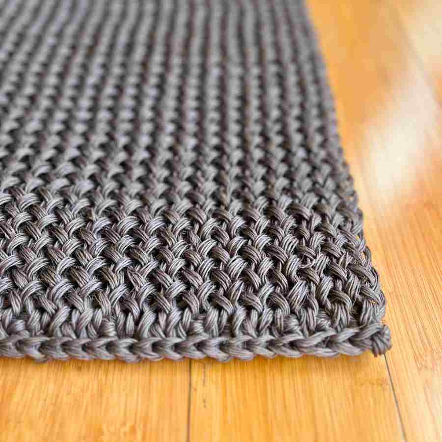 Entryway Rug Indoor Door Mat, Natural Fiber Black Braided Small Rug, Hand  Woven Boho Premium Sisal Doormat Indieart 