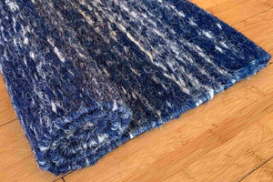 Blue sisal rug - navy front door mat