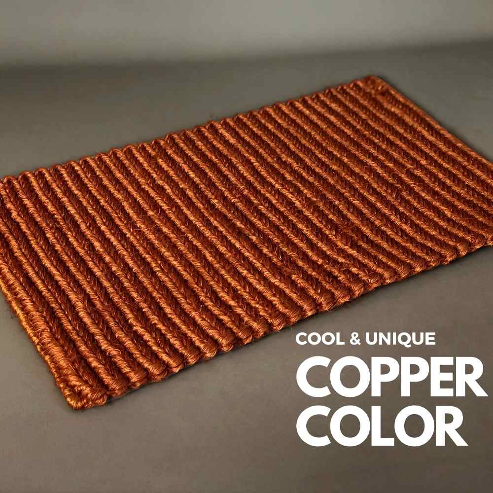 copper natural rug