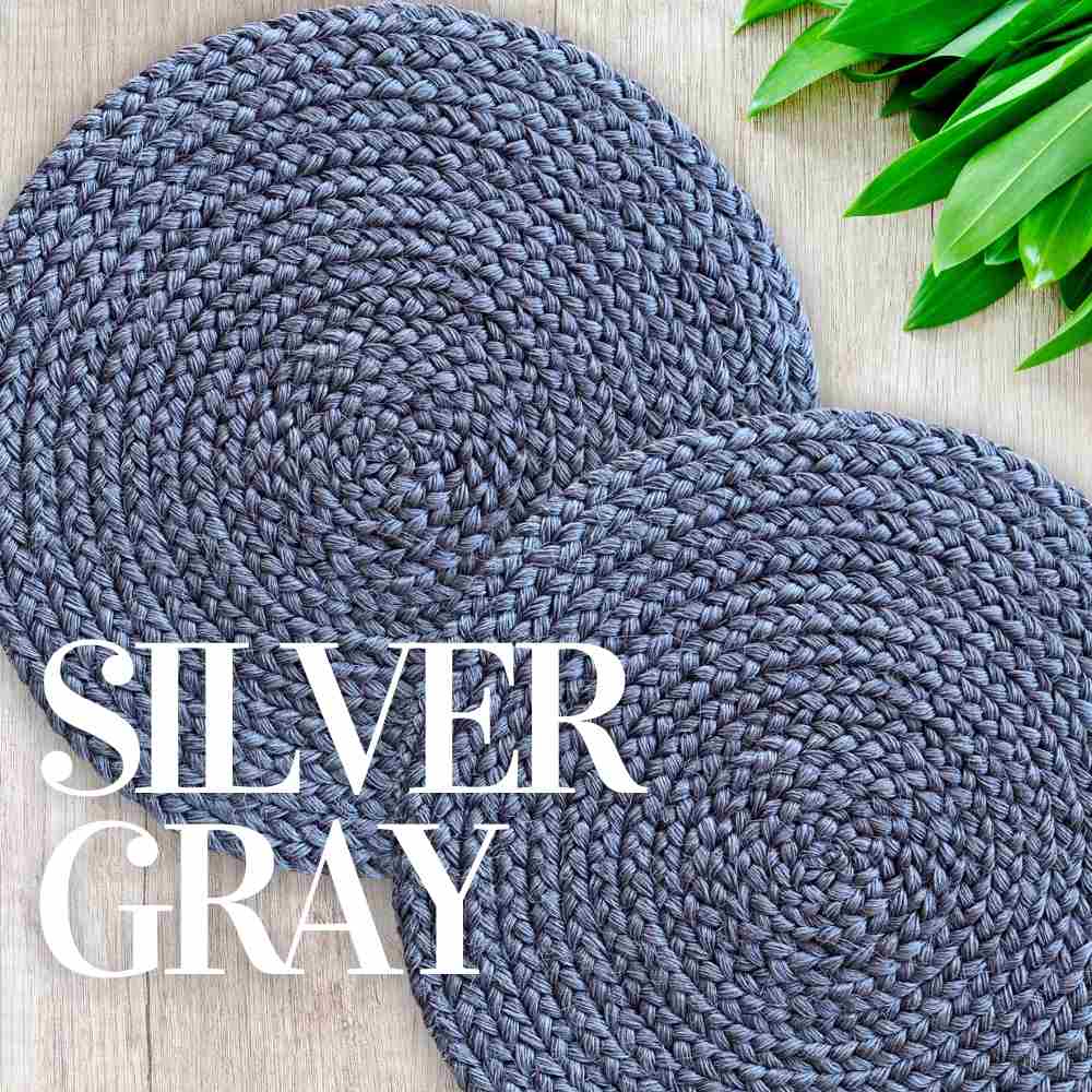 Gray placemats
