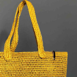 yellow tote bag